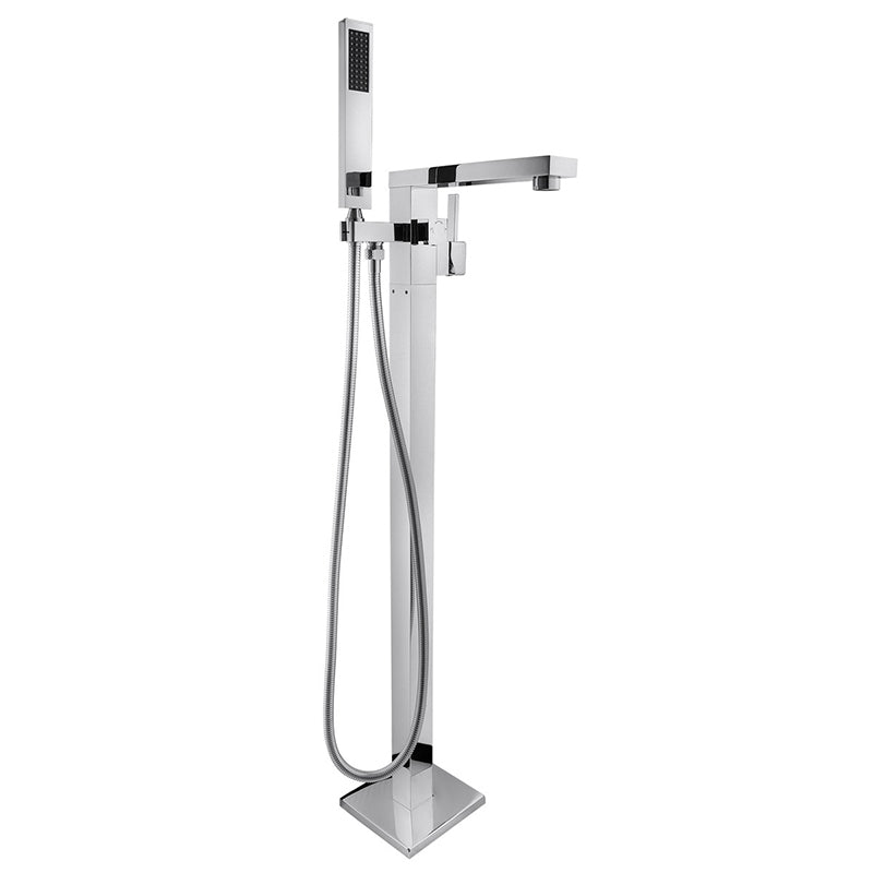 Freestanding floor standing bathtub faucet plating