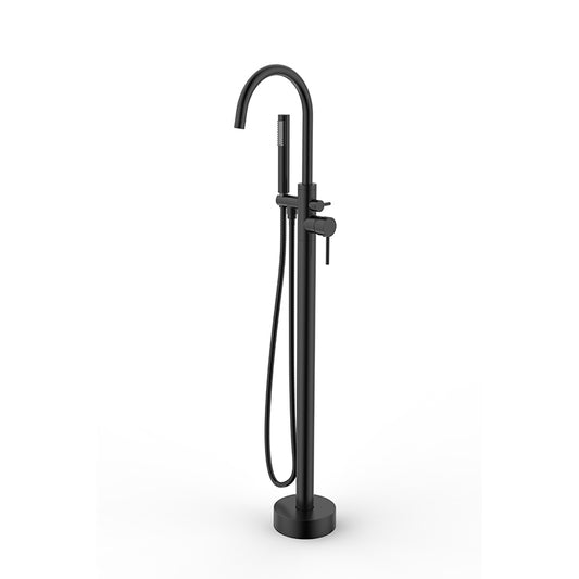 Freestanding Floor Standing Bath Faucet  Black