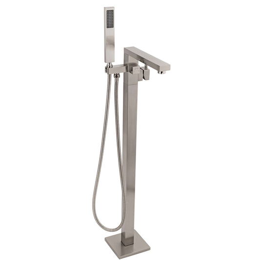 Freestanding Floor Standing Bathtub Faucet Brushed Nickel