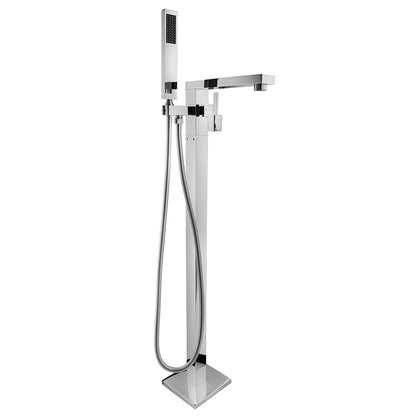 Freestanding floor standing bathtub faucet plating