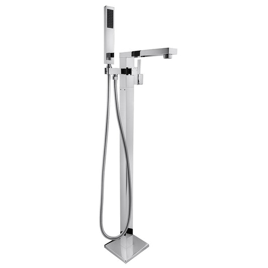 Freestanding floor standing bathtub faucet plating