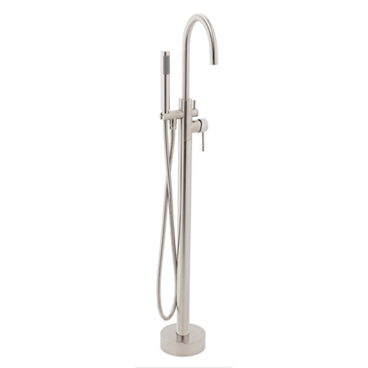 Freestanding Floor Standing Bath Faucet  Brushed Nickel