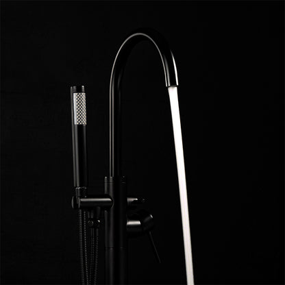 Freestanding Floor Standing Bath Faucet  Black